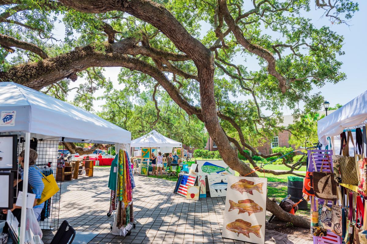 St. Simons Island's Crafts in the Village: Where creativity meets coastal inspiration.