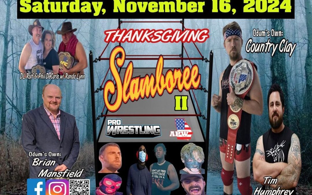 Support Local Kids at Thanksgiving Slamboree II Wrestling Fundraiser